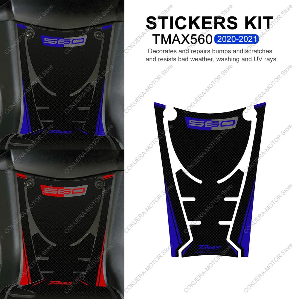 Per TMAX560 TMAX 560 2020-2021 Pedale Adesivo Accessori Moto Rilievo del Carro Armato Adesivo 3D Resina Epossidica Adesivo Protettivo