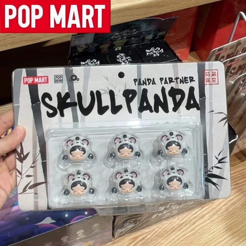 POP MART SKULLPANDA Series POPBEAN CHENGDU LIMITED PANDA PARTNER Blind Box Anime Figure Toy Doll Collection Girl Festival Gift