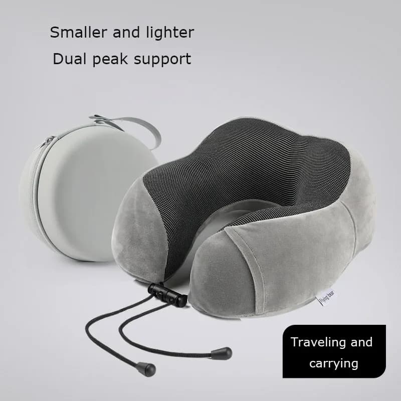 Cuscino a U in Memory Foam per Supporto Collo, Portatile da Viaggio, Ausilio per il Sonno per Studenti, Cuscino da Aereo, Poggiatesta a U
