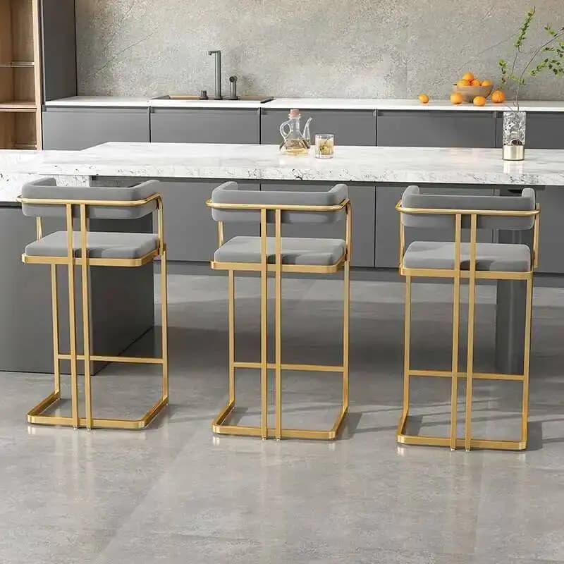 Sedia da bar di design per esterni Gaming Pedicure Party Computer Patio Sgabelli da bar Rilassante reception Sgabello Cucina Mobili per la casa