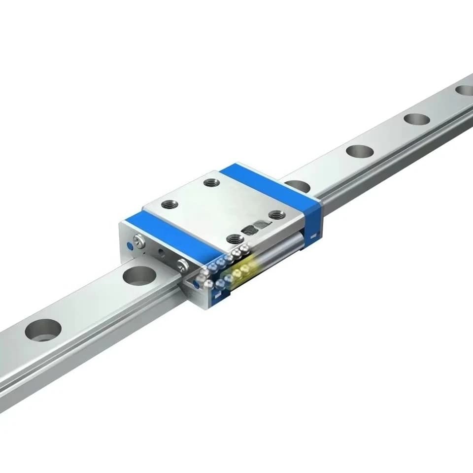 Guida lineare miniaturizzata in acciaio LWL15R410HS2 ad alta precisione per stampante 3D con cuscinetti e blocchi