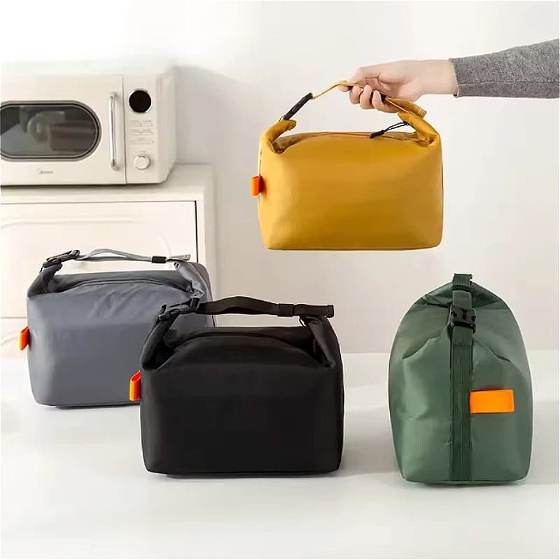 Borsa Termica per Pranzo 1PC, Contenitore Isolato in Alluminio, Borsa Frigo Portatile per Cena e Picnic, Borsa per Conservazione Alimenti