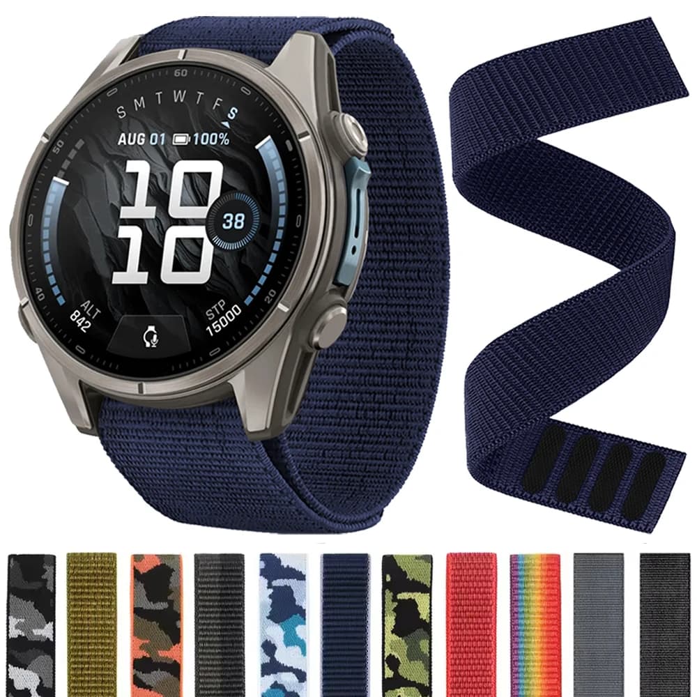 22mmm 26mm Lightweight Nylon Sport Strap For Garmin Fenix 9 9Pro-Solar 47mm 51mm 8 E 7X 6X 5X/Epix/Tactix8/Enduro3 QuickFit Band