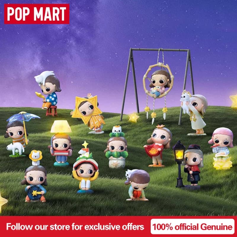 POP MART Originale Serie Nyota We Are All Stars Blind Box Figurina Anime Ornamento Decorativo Sorpresa in Scatola Regalo di San Valentino