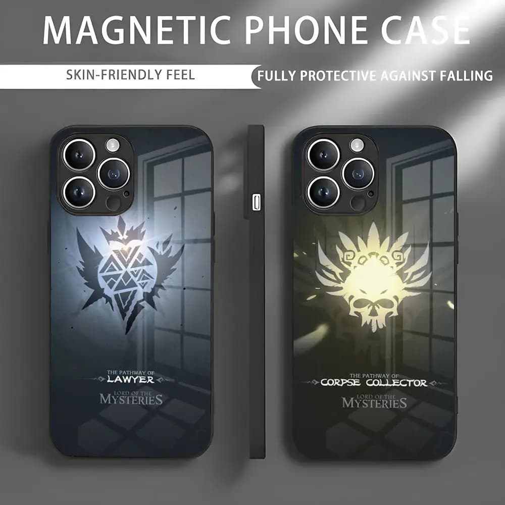 Phone Case Lord Of Mysteries iPhone 16 Pro Max 15 14 13 12 11 XR XS XSMAX 8 Plus Mini Pro Max Glass Magnetic Phone Case