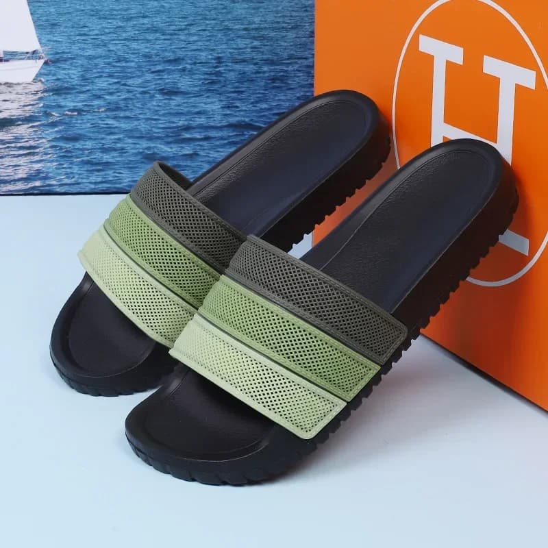 Comode pantofole da casa da uomo Sandali casual oversize morbidi e traspiranti per il rilassamento