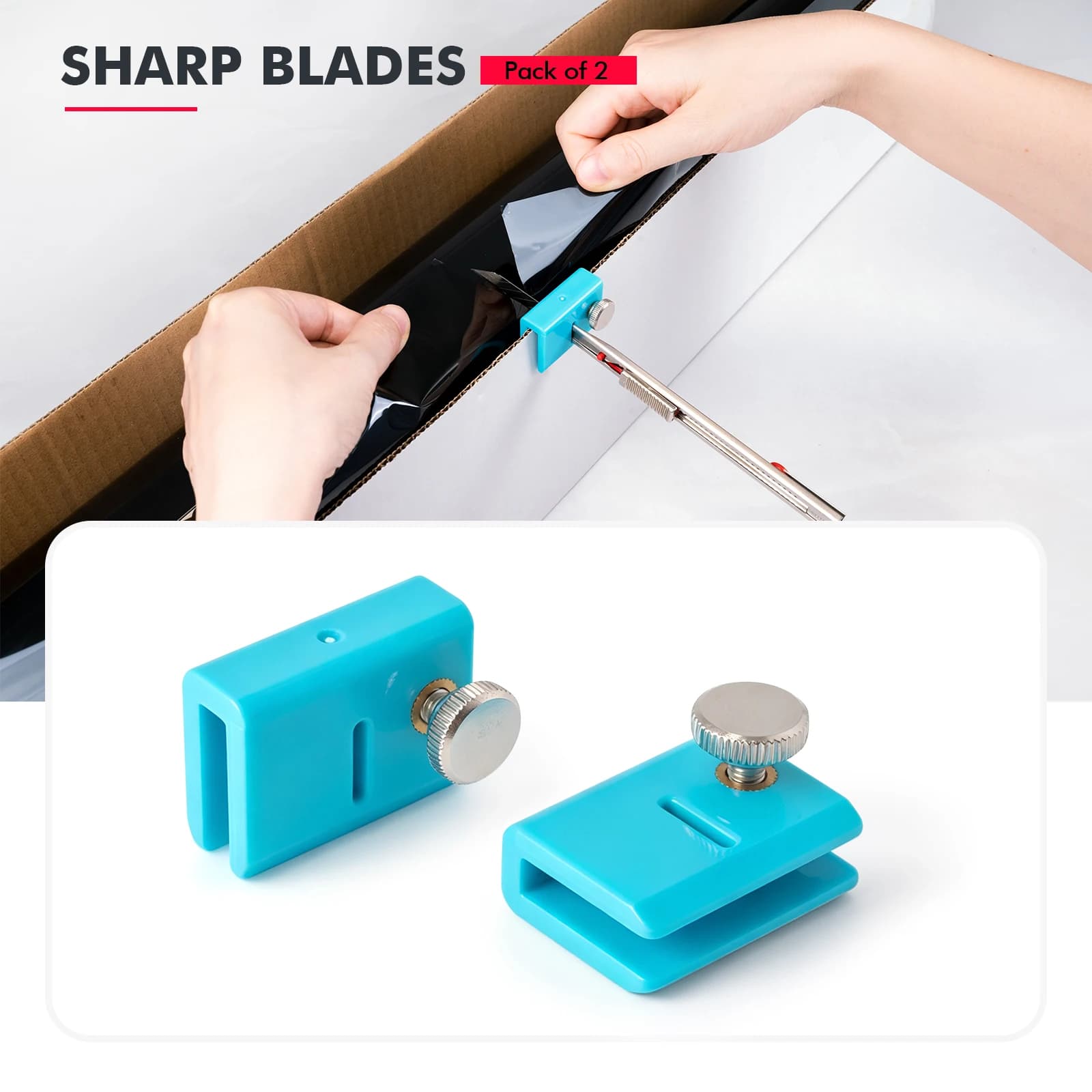 EHDIS Window Film Cutting Guide Slitter Tool Car Tool Film Cutting Limiter for Vinyl Wrap Auto Tint Film Aid