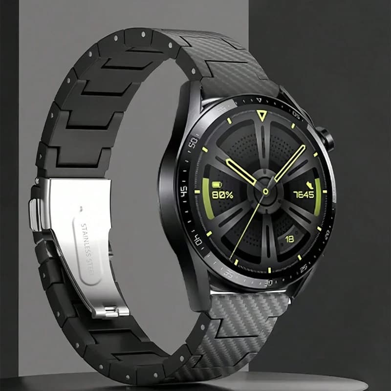 Cinturino in acrilico da 20mm 22mm per Samsung Galaxy watch 7/6/5/4/FE 40/44mm Uomo Donna Bracciale sportivo per Huawei Watch 3-4 Pro