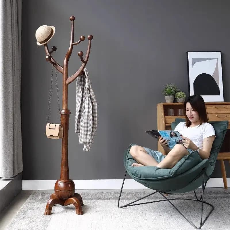 Clothes rack in Legno Massello a Forma di Albero, Stender per Vesti, Furnishings for Home, Bedroom, Living room, Clothes rack