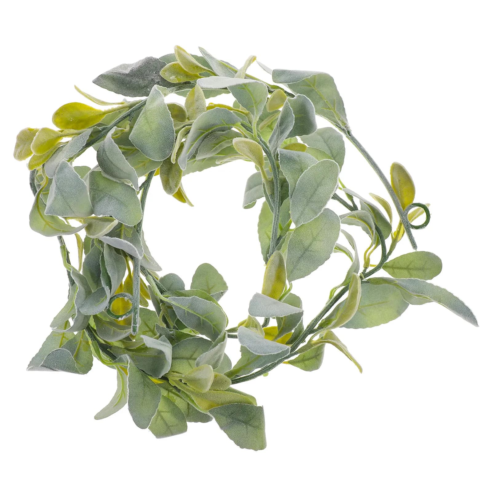 1 pezzo di foglie verdi artificiali, decorazione a forma di vite finta per matrimoni, feste, casa, hotel, parete, pianta finta in rattan.