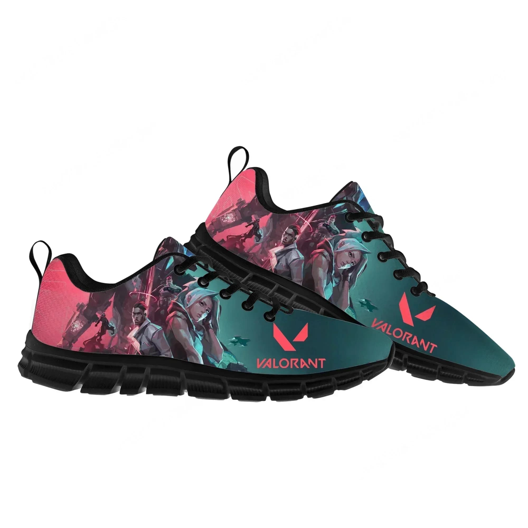 Scarpe Sportive Personalizzate per Uomo e Donna, Sneakers Ispirate ad Anime, Cartoni Animati, Giochi e Valorant
