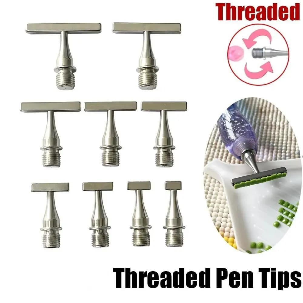 Embroidery New Threaded Bits Accessories Art Pens Cross Stitch Accessories Diamond Painting Dot Drill Tool DIY Craft Replaceable