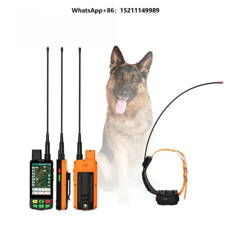 GPS Dog Fence Shock Collar System: 10-Level Adjustable Static Stim + Geofence Escape Alerts & 15KM VHF Communication