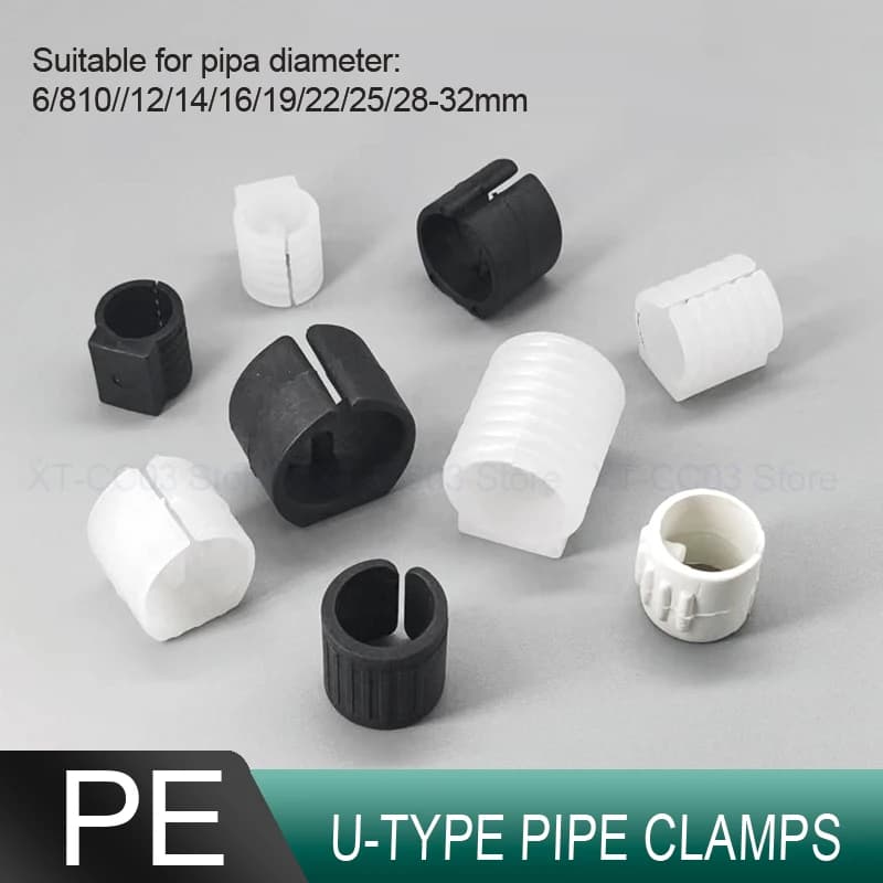 Cuscinetti per gambe per sedie da ufficio in plastica Coperture Tappetino per tubi antiscivolo di tipo U Morsetto per tubi in acciaio Piedini per sedie Cuscinetti avvolgenti Protezioni per pavimenti Morsetti per tubi