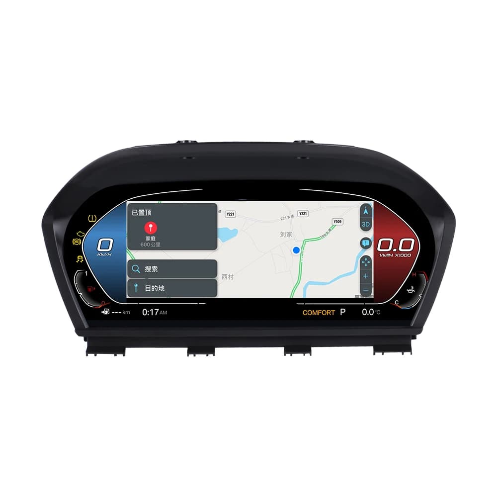 Tachimetro per Auto Versione Carplay per BMW 3 E90 E91 E92 E93, Cluster Digitale per Auto, Cockpit Virtuale, Lettore Multimediale, Cruscotto CP