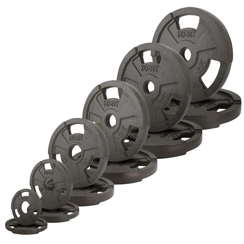 Set Professionale di Pesi Regolabili in Ghisa da 300LB per Palestra Domestica con 3 Maniglie e Manubri