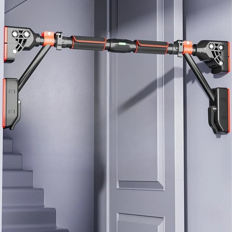 Indoor Home Extraction Device with Horizontal Bar No Punching Lever Suspended with Single Rod on Home Wall on Door