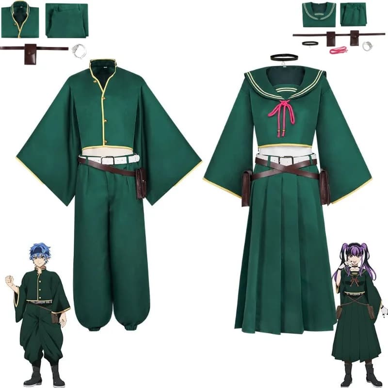 Costume Cosplay Ao Shi Enjo Kiuta Urushigawa di Death Account, Uniforme Scolastica Miden, Set Blazer e Gonna per Donna e Uomo, Halloween