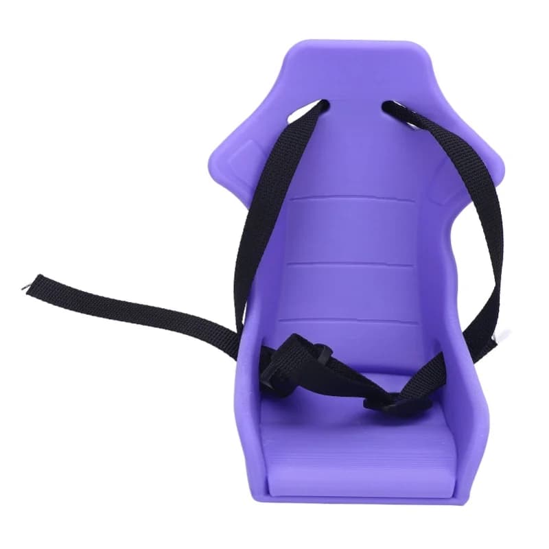 Seggiolino Anteriore per Bicicletta per Bambole, Pieghevole con Cinghie Regolabili, in Plastica, per Esterni, Colore Viola