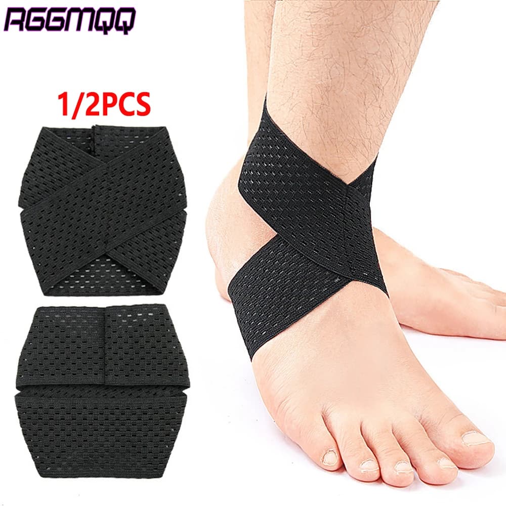 1/2 pezzi tutore di supporto per caviglia per donne e uomini, cinturino di compressione per caviglie a compressione fascia per il piede per artrite, sport e distorsione della caviglia