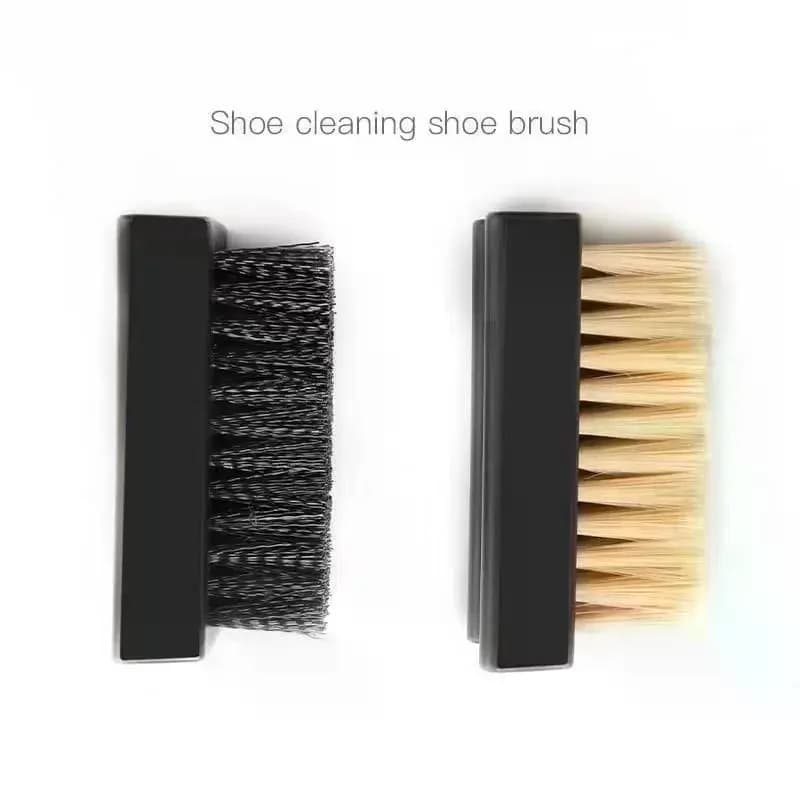 1 paio di spazzole per scarpe in nylon, con setole morbide e rigide adatte per una pulizia profonda, un strumento durevole per la cura delle scarpe per la casa.