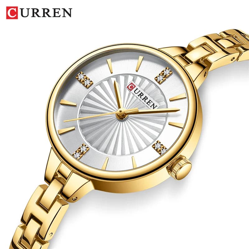 CURREN 9097 Mini casual fashionable women's quartz watch 2025 Waterproof 3ATM work wristwatch for Best Birthday Gifts Lady