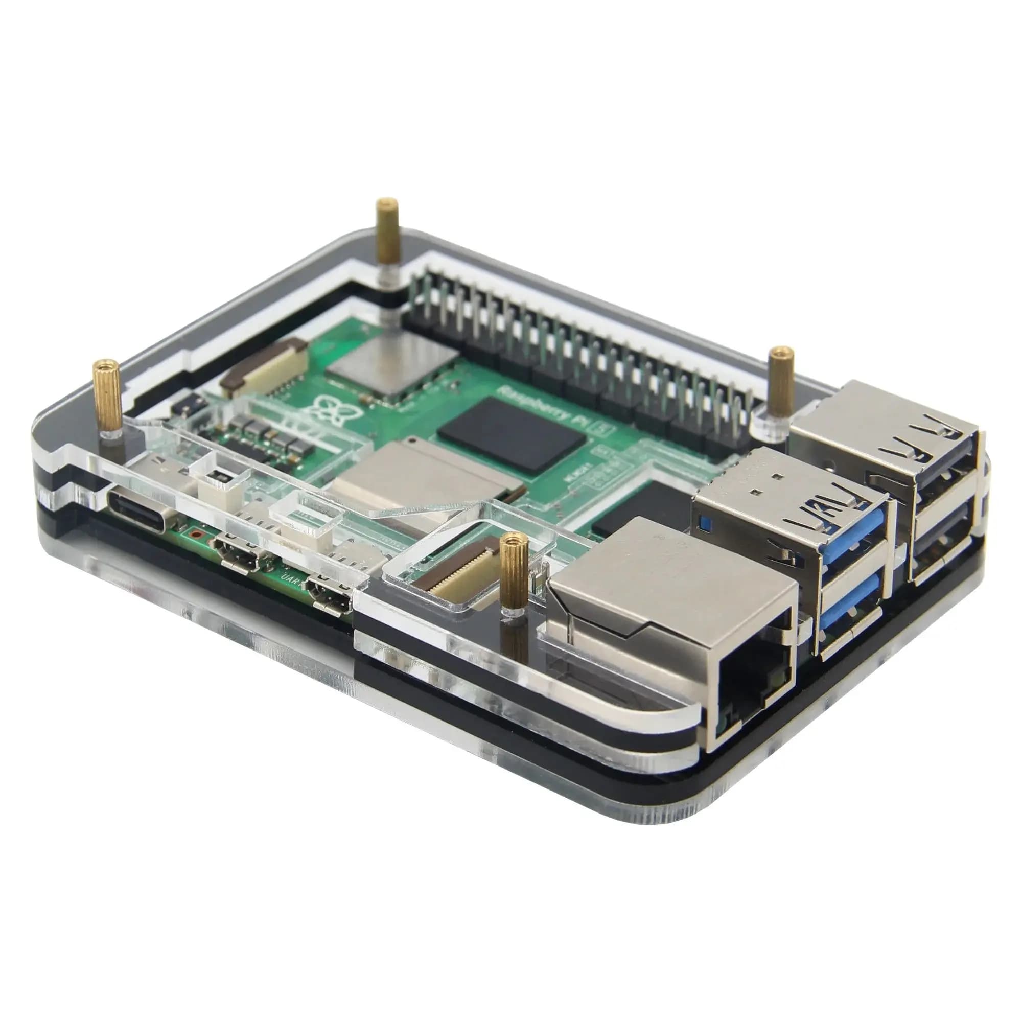 Raspberry Pi 5 Case with acrylic closure for RPI 5 does not include Pi 5 card