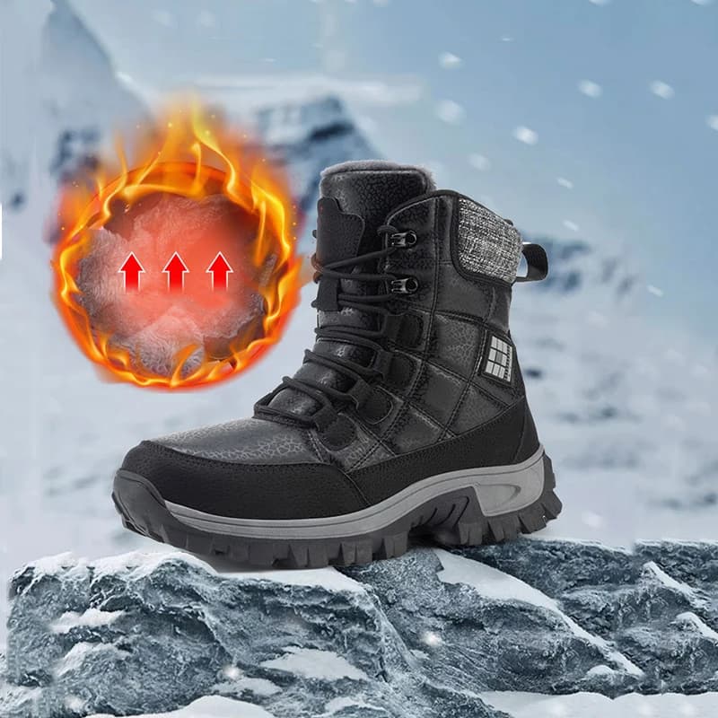 Stivali da neve da donna nuovi da uomo Moda invernale Stivali da trekking caldi Antiscivolo Scarpe da ginnastica da uomo resistenti all'usura Scarpe casual da esterno