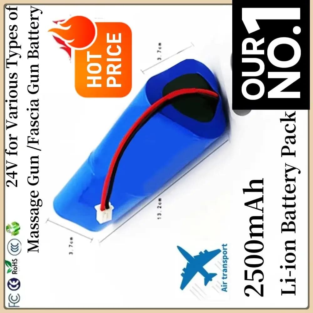 New 24V 2500mAh Li-ion Rechargeable Battery Pack for Phoenix A1 Massage Gun,Fascia Gun