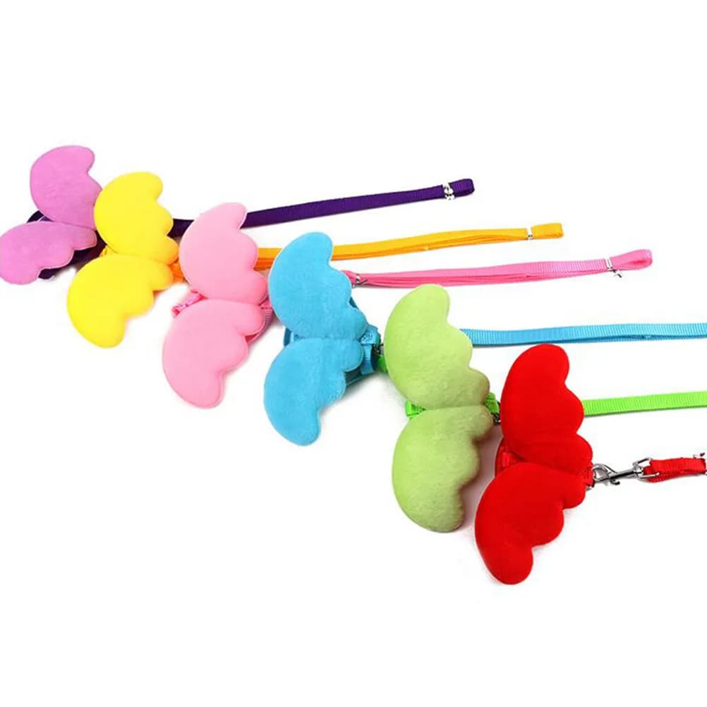 Pettorina a H per Cani e Gatti, Regolabile, Traspirante in PVC e Nylon, per Addestramento Estivo, con Guinzaglio Facile da Indossare
