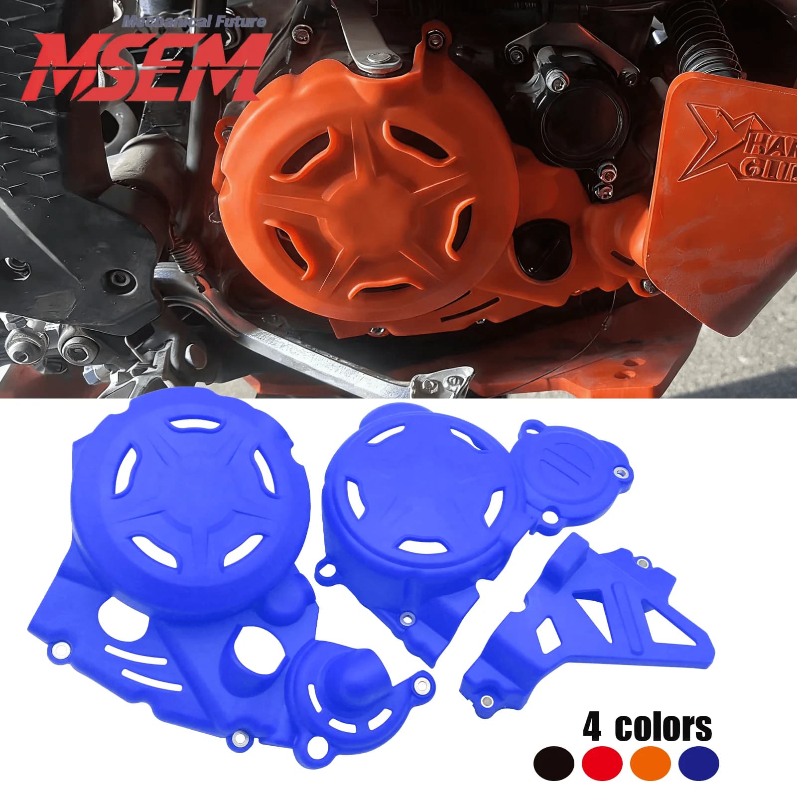 Protezione Frizione Motore, Coperchio Pompa Acqua, Protezione Accensione per Loncin YBS300 KEWS LC176MN - Ricambi Moto da Cross ad Alta Resistenza