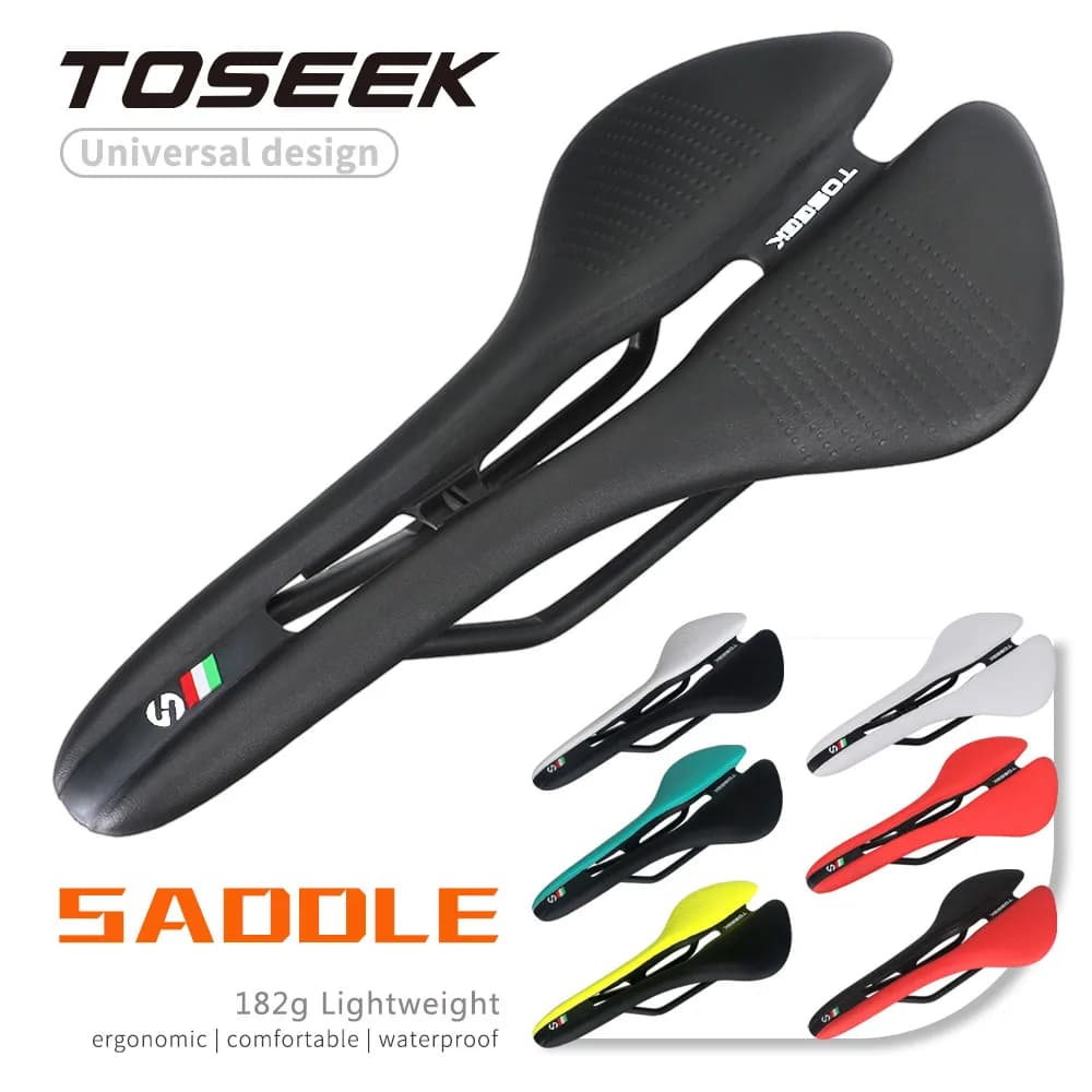 Sella per Bicicletta Ultraleggera MTB/Strada, Cuscino Ergonomico Confortevole, Accessori Durevoli per Bici da Strada e Gravel