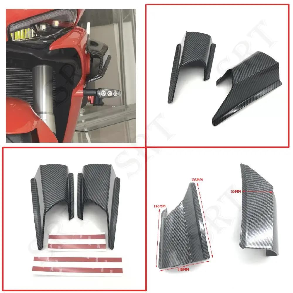 Adatto per BMW K1600GT K1600GTL K1600B GA accessori moto carenatura anteriore ala laterale modifica Spoiler Winglet