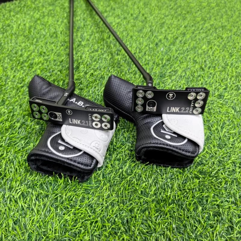 Nuovo Putter da Golf LINK 2.1 /LINK 2.2, Putter da Golf a Torque Zero, Putter con Bilanciamento Automatico e Ritorno della Testa del Mazza, con Copritesta