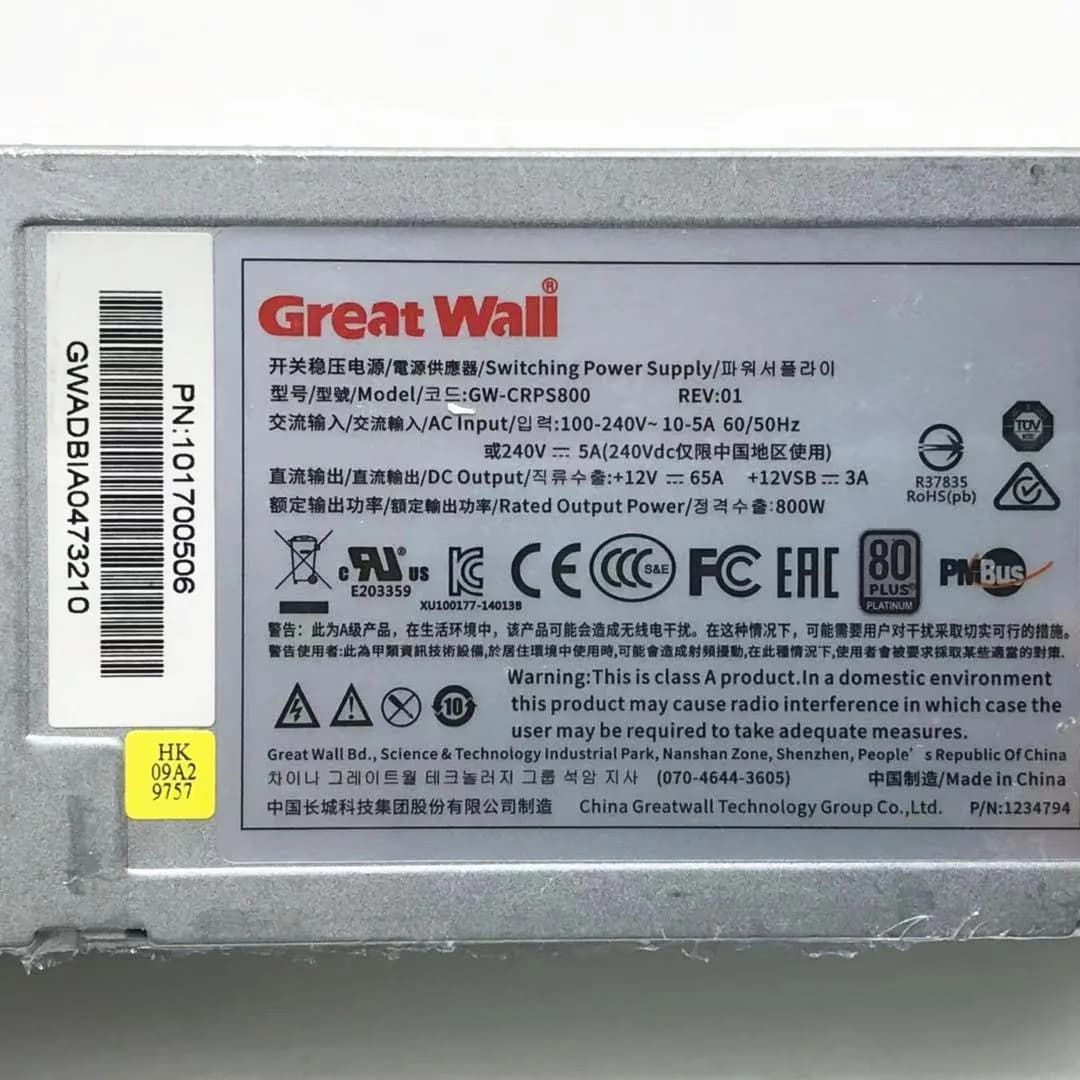 Alimentatore server Great Wall GW-CRPS800 800 W