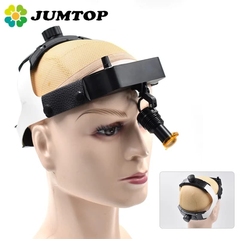 JUMTOP Faro dentale a LED Lampada orale Lampada frontale da laboratorio a luce chirurgica per lenti di ingrandimento binoculari
