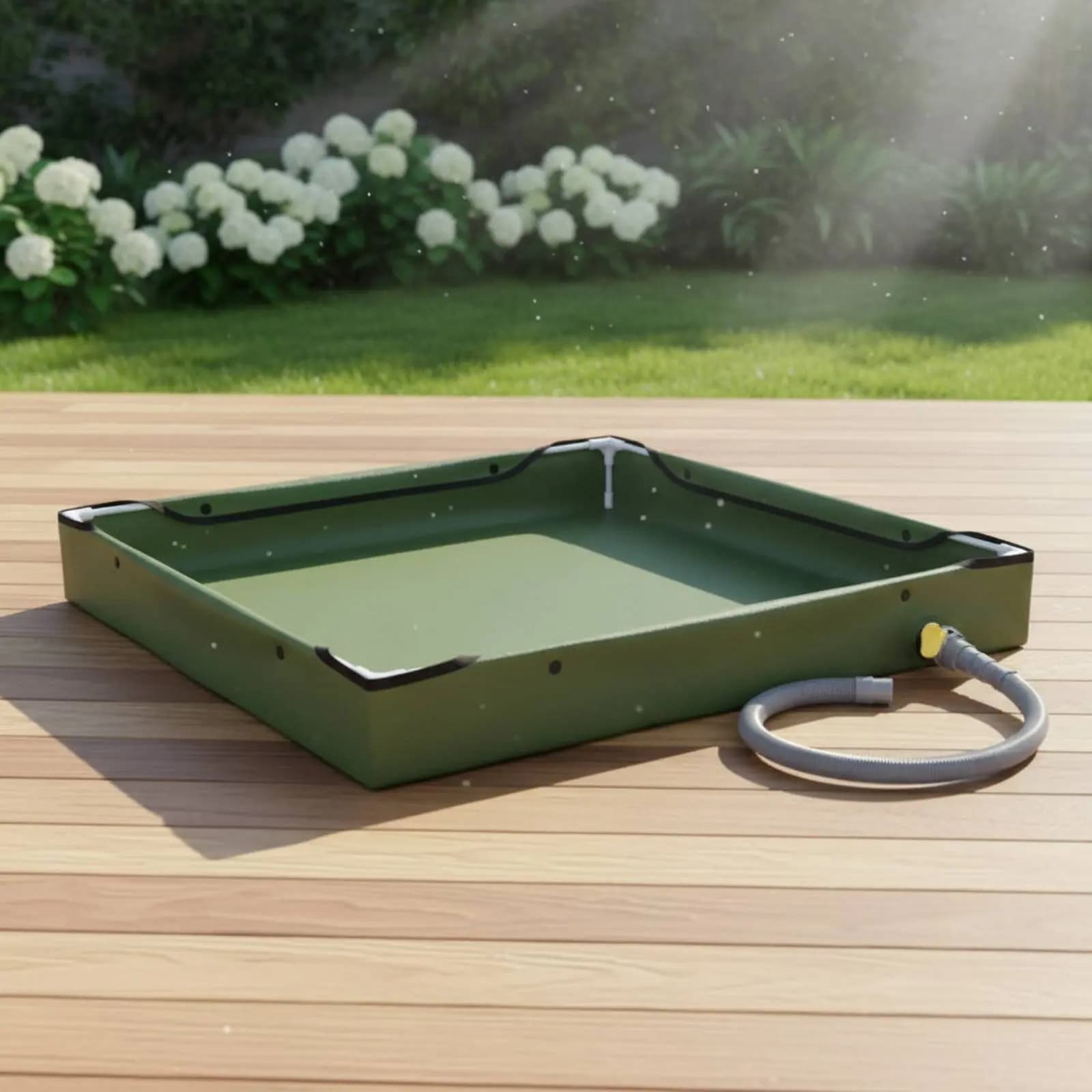 Vasca per sabbia in PVC con tessuto Oxford, pieghevole, portatile, impermeabile, con bordi rialzati, per bambini