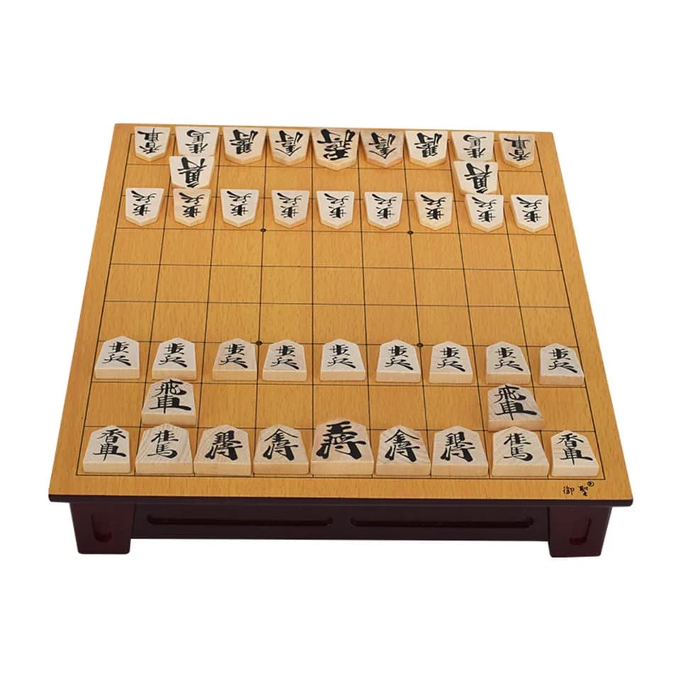Gioco di scacchi di lusso in legno Giappone Shogi 27 * 25 * 5 cm 40 pezzi / set Dama pieghevole Sho-gi Gioco di scacchi Gioco da tavolo Gioco da tavolo Giocattolo regalo
