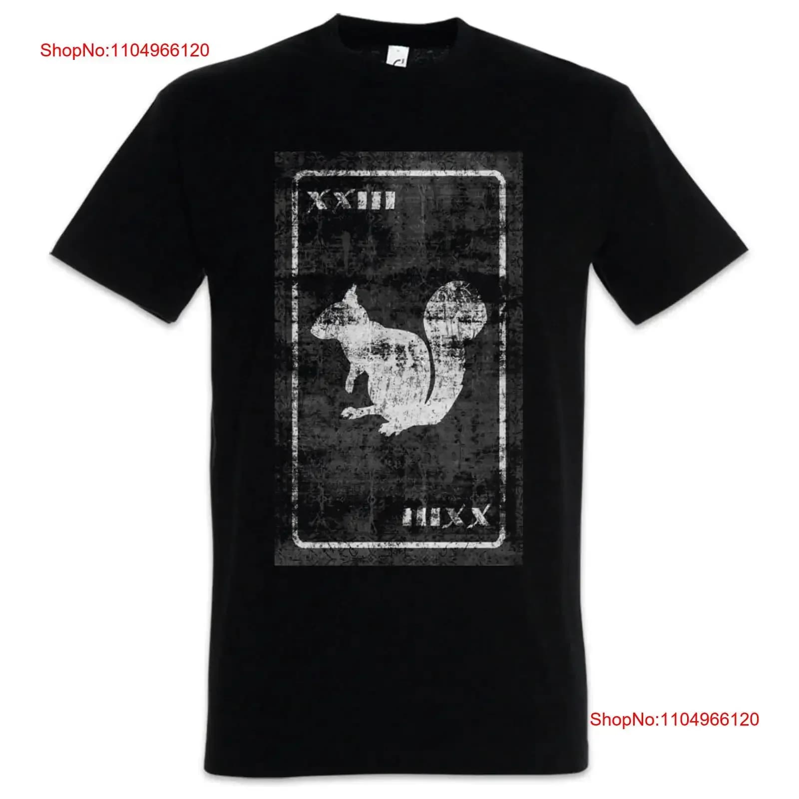 Tarocchi The Happy Squirrel Maglietta da uomo trionfi tarocchi tarock Karte Karten carta vintage Lavato Unisex streetwear Elegante