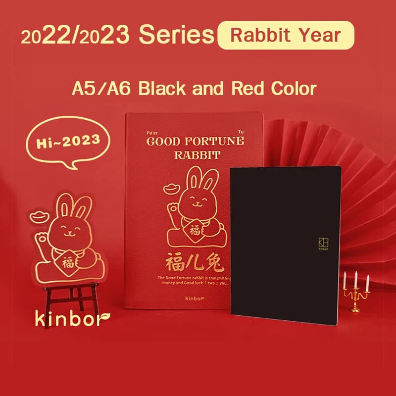 Kinbor A5 A6 2022 2023 Time Plan Planner conto giornaliero Time Record Book note di lavoro impara Notebook conto di capodanno all'interno della pagina