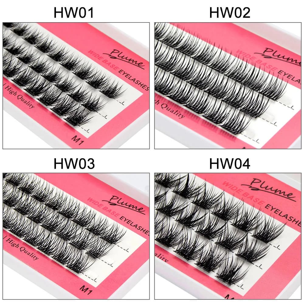 Moonlily Silk Eyelash Extensions 3D Sink Segmented DIY Cluster Fake Eyelashes Super Soft Natural Style Personal Makeup Ciliary