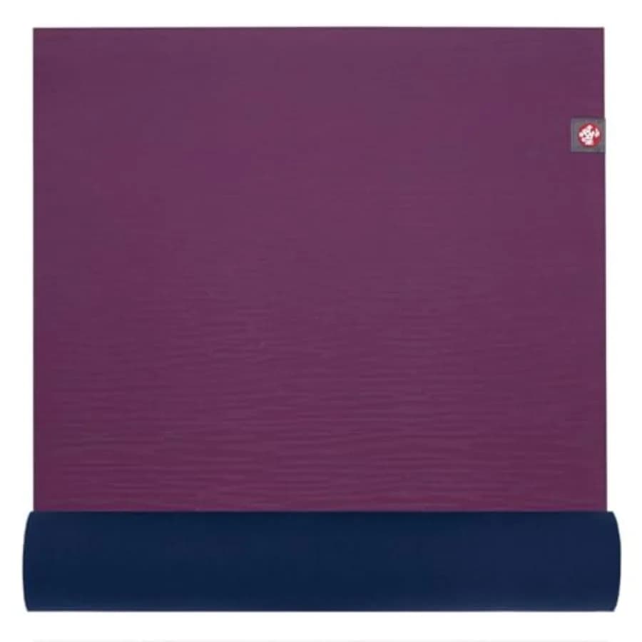 Tappetino Yoga eKOLite 71" - 4mm in Gomma Naturale Ecologica, Superficie Morbida Testurizzata, Sensazione Naturale sulla Pelle, 71 x 24 Pollici, Acai Midn