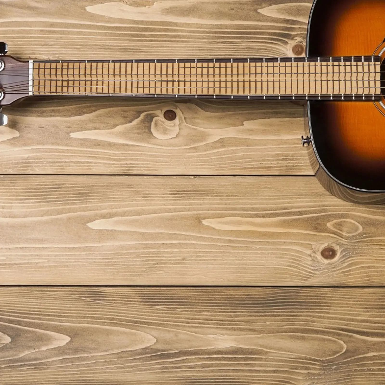 Set di 8 Strisce Decorative in Legno Flessibile per Chitarra, Ukulele e Basso