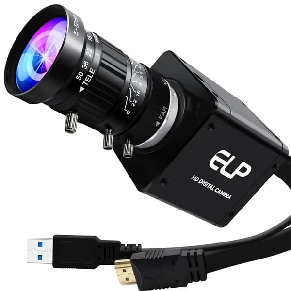 4K USB3.0 Camera Module Large Sensor 1/1.8 IMX678 Low Light High Speed 60fps H.264 Mini Webcam for Video Capture