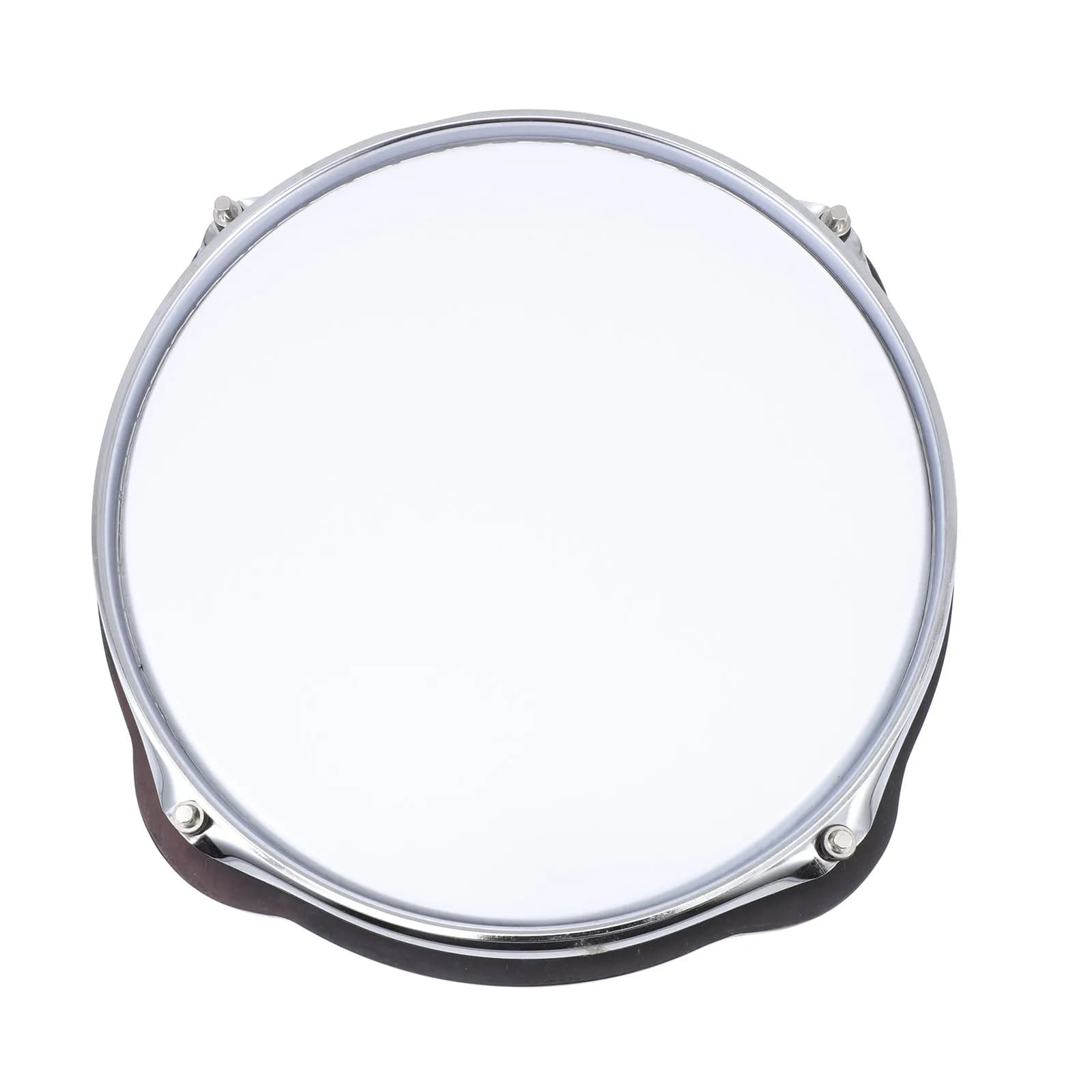 1Pcs Dumb Drum Trainer 10-Inch White Reliable Flexible Practice Mute Cushion Silent Drum Pad Easy Use Musical Accessory