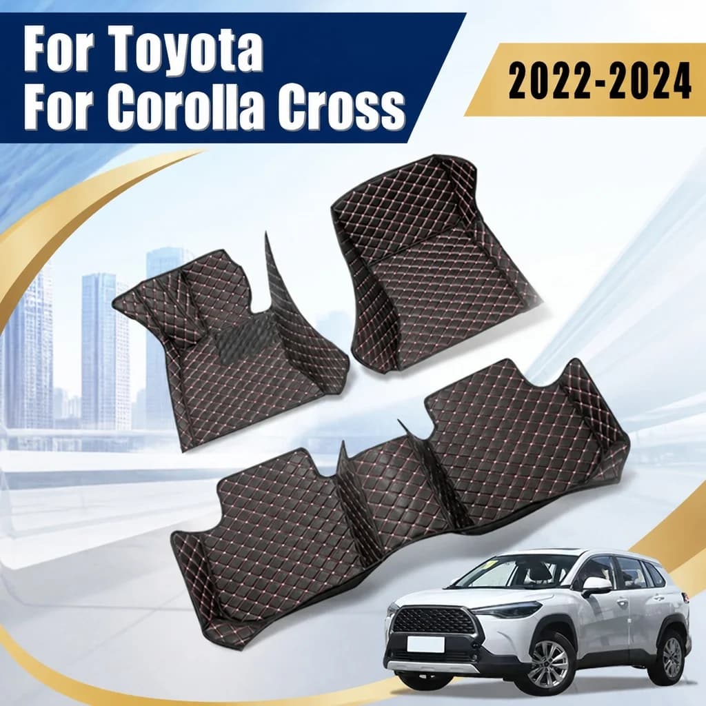 Tappetini per auto per Toyota Corolla Cross 2022 2023 2024 Accessori interni auto Ricambi Tappeti per veicoli Coperture impermeabili