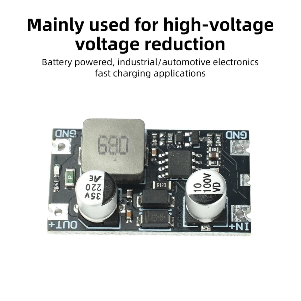 Modulo di Alimentazione DC-DC 2.5A Step-down, Convertitore DC ad Alta Efficienza da 11-100V a 5V 12V con Uscita Fissa per Arduino