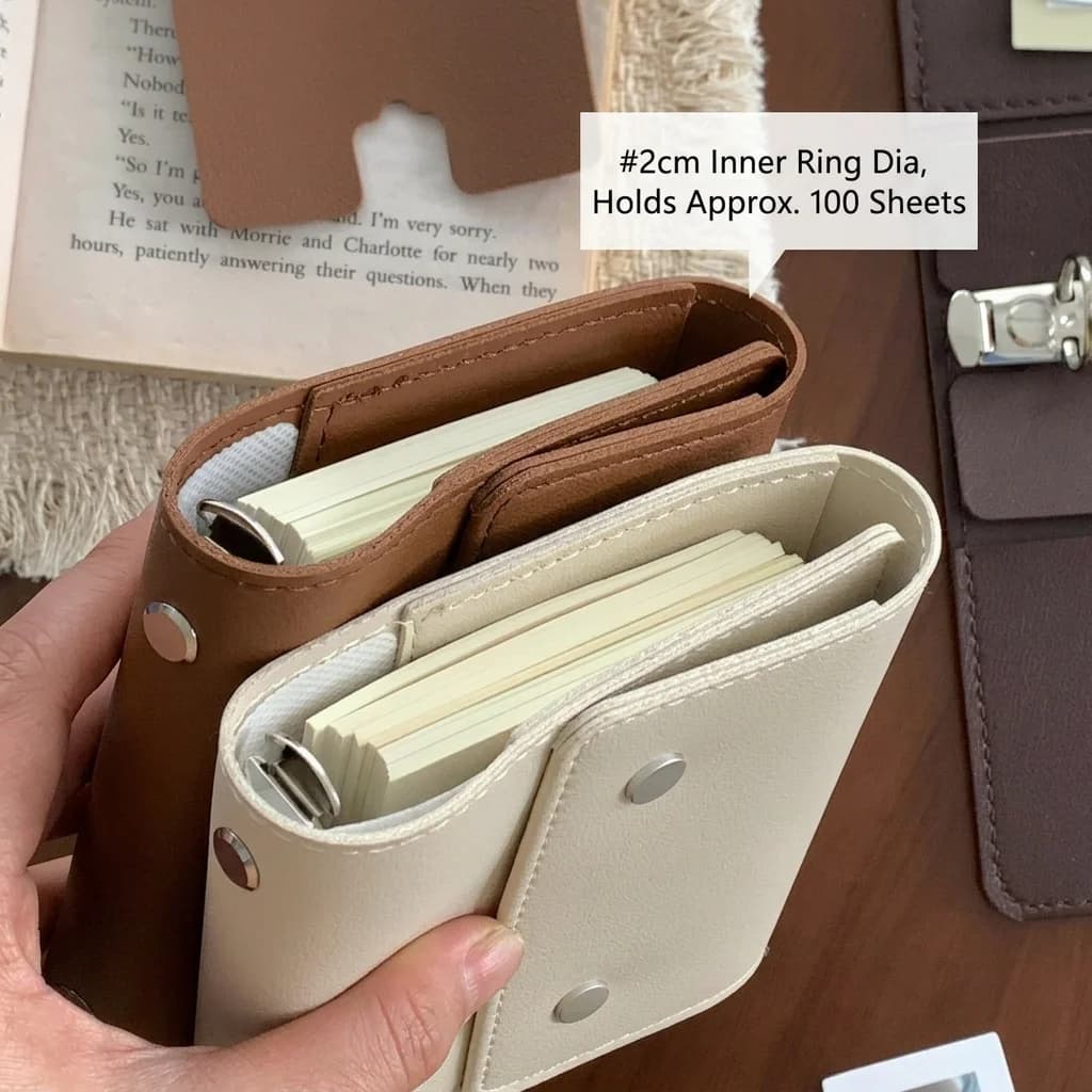 Refillable Business Notebook Detachable Office Journaling Notebook Pu Leather Loose-Leaf Notebook Premium For Travel Note Taking