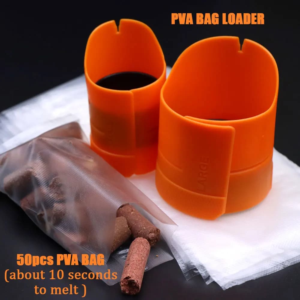 Accessori per la pesca alla carpa: Strumento per la carico di esche, Method Feeder, Lanciatore di Boilies, Sacchetto PVA, Rete PVA a Scioglimento Rapido, Attrezzatura da Pesca