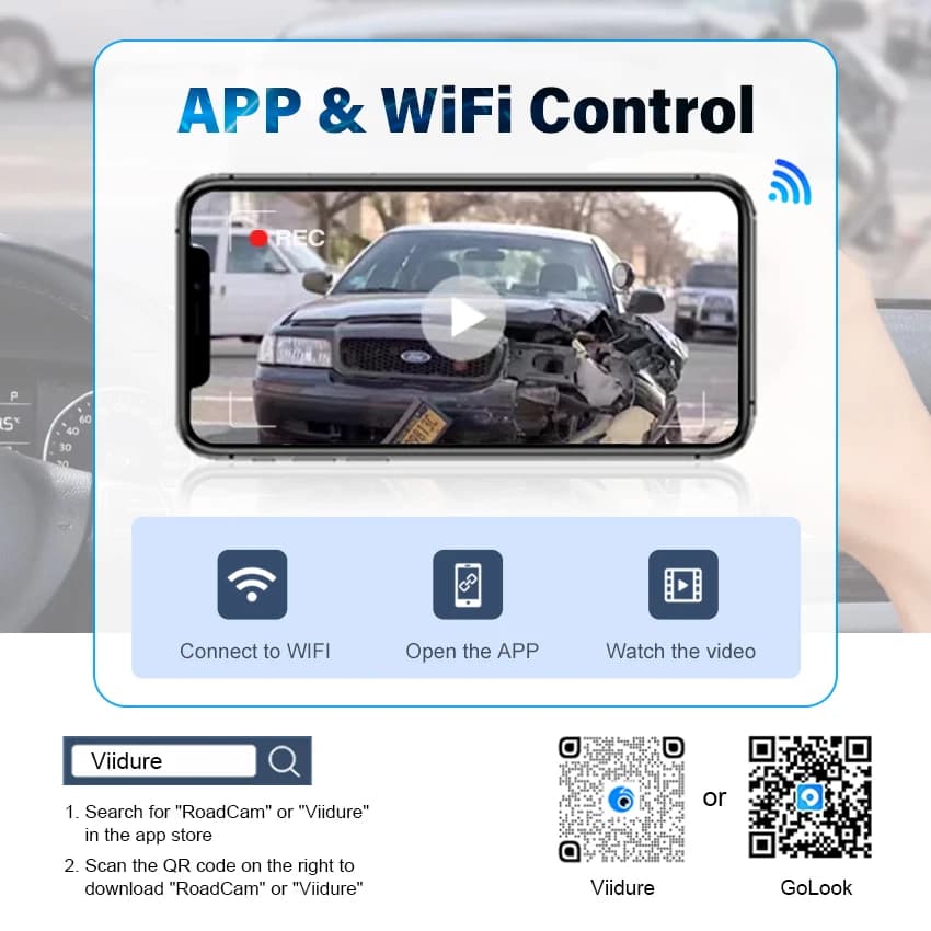 For Volvo XC90 2023 2024 Plug and Play 4K Dash Cam for Car Camera Recorder Dashcam WIFI Car Dvr Recording Devices Accessories